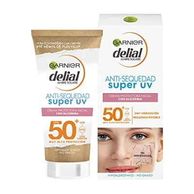 Afbeelding van Garnier Delial Ambre Solaire gezichtszonnebrand SPF50+ 50 ml