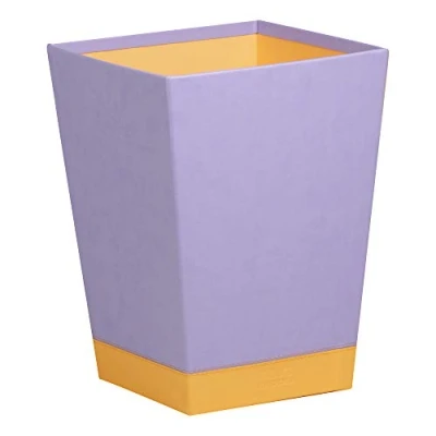 Afbeelding van RHODIA 318829C prullenmand Iris 24 x 32 cm oranje buitenmateriaal van kunstleer collectie Home Office Rhodiarama organisatie voor kantoor en opslag design