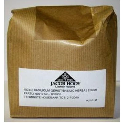 Afbeelding van Jacob Hooy Basilicum Gerist 250gr