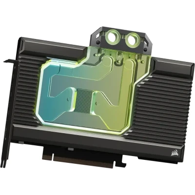 Afbeelding van Corsair Hydro X Series XG7 RGB 4080 Founders Edition Waterblok voor GPU NVIDIA® GeForce RTX™ FE CNC vernikkeld koper Achterplaat en ARGB adapterkabel inbegrepen Zwart