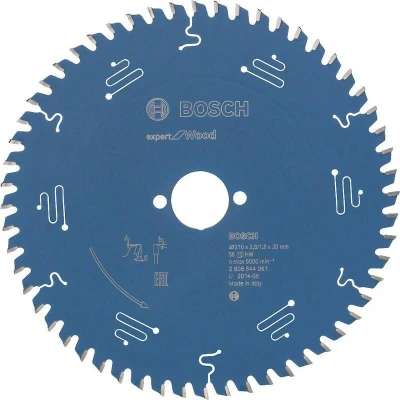 Image de BOSCH 2608644061 lame de scie circulaire Expert pour le bois, 210 x 30 2.8 mm, 56T