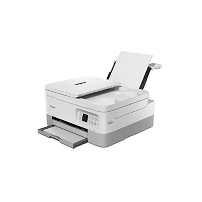 Image de Canon PIXMA TS7451a Imprimante multifonctions couleur jet d&#039;encre A4 (210 x 297 mm) Legal (216 356 (original) A4/Legal (support) jusqu&#039;à 13 ipm (impression) 200 feuilles USB Wi Fi(n) blanc