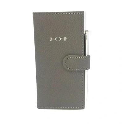 Afbeelding van Wachtwoordboek Notitieboek met tabbladen A Z voor internetverbinding, zacht lederen gevoel, formaat 16 x 8,5 cm, pen