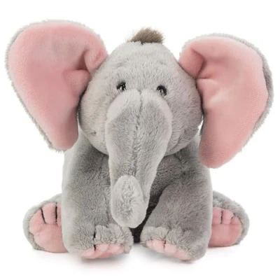Afbeelding van Schaffer Knuddel mich! Sugarbaby 5192 pluche dier olifant roze maat M 19 cm