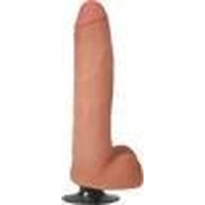 Afbeelding van 11 Inch Vibrating Dong with Balls Beige