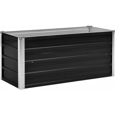 Afbeelding van Plantenbak verhoogd 100x40x45 cm gegalvaniseerd staal antraciet
