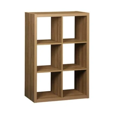 Afbeelding van sweeek Boekenkast met 6 vakken op 2 niveaus, b 111,2 x d 39 h 76cm