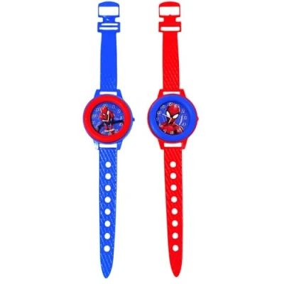 Afbeelding van Marvel Spiderman Polshorloge voor kinderen, cadeau idee, 27 cm, rood, Rood