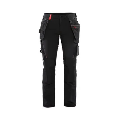 Image de Pantalon artisan stretch 4D femme noir/gris foncé Blåkläder