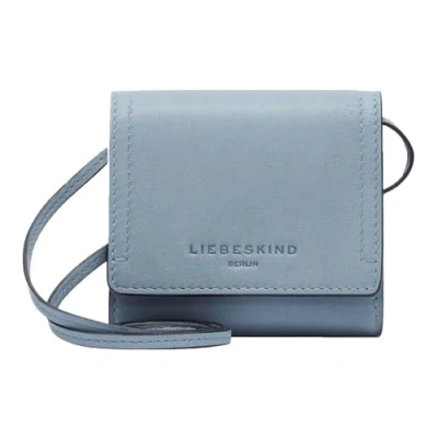 Afbeelding van LIEBESKIND BERLIN Leren Portemonnee Sky Sheep Natural Wallet Blue Heaven Lichtblauw