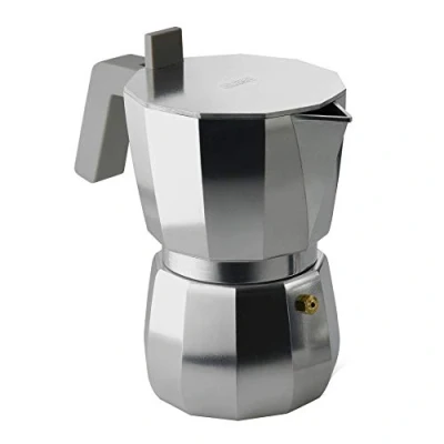 Afbeelding van Alessi Moka DC06/6 Koffiezetapparaat voor Espresso Design van gegoten aluminium, 6 kopjes