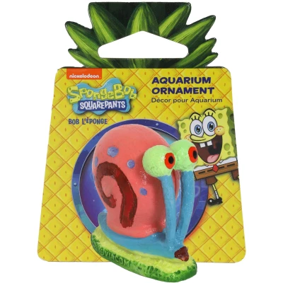 Afbeelding van Nickelodeon Decor Spongebob Gerrit Zeeslak Aquarium Ornament 5x5.2x2.8 cm Roze