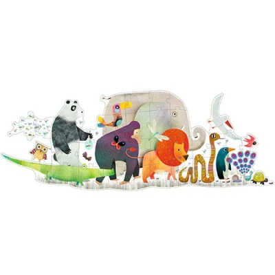 Afbeelding van Djeco grote puzzel dierenparade (36st)