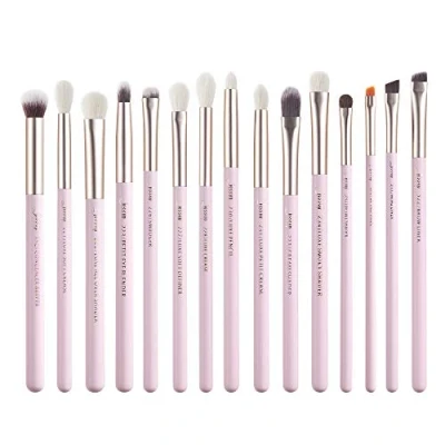 Afbeelding van Jessup T294 15 stuks professionele make up kwasten cosmetische tools eyeliner oogschaduw natuurlijke houten mouwen synthetische haren