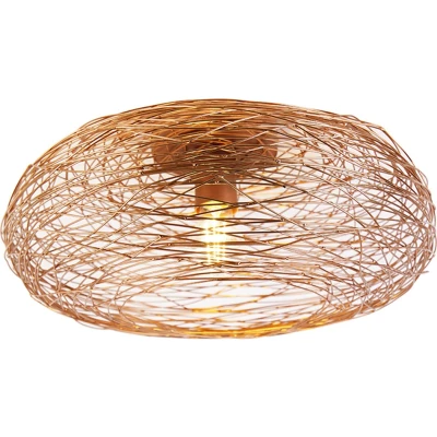 Afbeelding van QAZQA Design plafondlamp koper ovaal Sarella