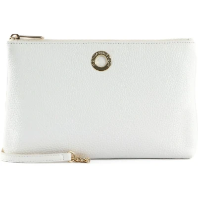 Afbeelding van MANDARINA DUCK Leren Schoudertas Mellow Leather Crossover Bag Optical White Wit