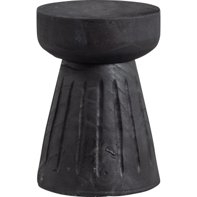 Afbeelding van Woood Borre kruk hout zwart Ø 28 cm x 40 Tafels