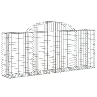 Afbeelding van Schanskorf gewelfd 200x30x80/100 cm gegalvaniseerd ijzer