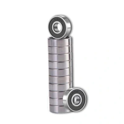Afbeelding van TUZUK Set van 30 afgedichte kogellagers 606 2RS 6 x 17 mm, voorgesmeerd, verchroomde stalen dubbele afdichting, 606RS miniatuur groefkogellagers