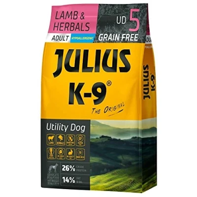 Afbeelding van Julius K9 Graanvrij en hypoallergeen hondenvoer hondenbrokken op lam &amp; aardappel basis voor volwassen honden 3kg