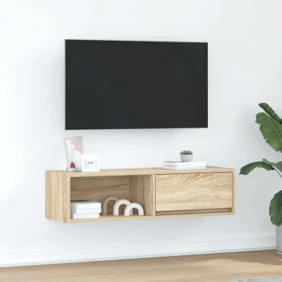 Afbeelding van vidaXL Tv meubel 100x31x25,5 cm bewerkt hout sonoma eikenkleurig