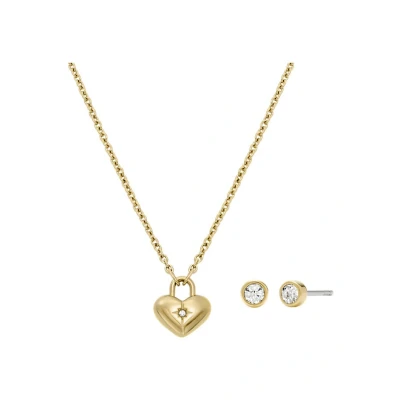 Afbeelding van Fossil Dames Gift Set goudkleurig