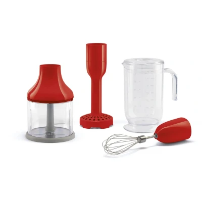 Afbeelding van Smeg 50&#039;s Style Accessoireset Voor De Staafmixer HBF01RD Rood