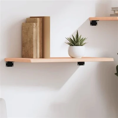 Image de vidaXL Étagère murale 60x30x2 cm bois de chêne massif non traité
