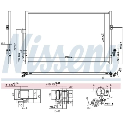 Afbeelding van Nissens Airco condensor 940556