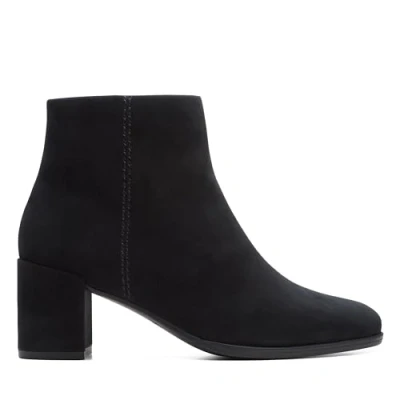 Afbeelding van Clarks Freva ZIP Korte laarzen black, Dames, Maat: 36, Black Veloursleer