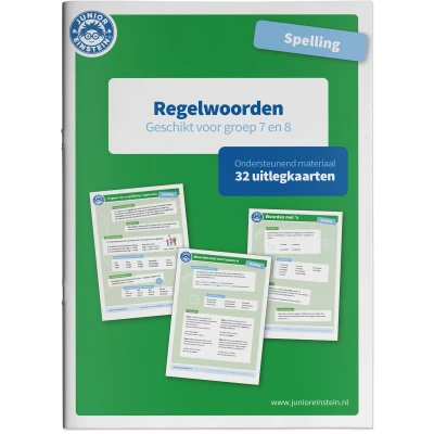 Afbeelding van Spelling Regelwoorden Ondersteunend Materiaal groep 7 en 8