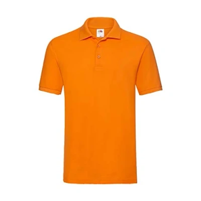 Afbeelding van Fruit of the Loom Premium Polo S M L XL XXL 3XL ook kleursets kleursets, Oranje,