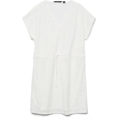 Afbeelding van VERO MODA VMTASSA SS SHORT DRESS JRS NOOS Dames Jurk Snow White