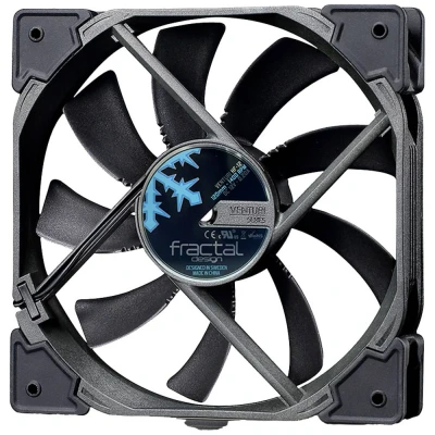 Afbeelding van Fractal Design Venturi HP 12 PWM PC ventilator Zwart, Grijs (b x h d) 120 25 mm