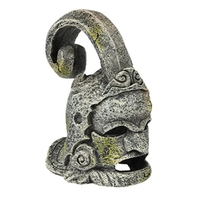 Afbeelding van Aqua Della Aquariumdecoratie Vissen Azteekse Helm 10x7x12cm 1st