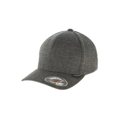 Afbeelding van Flexfit Heringbone Melange Pet, Maat: S/M, Black/grey