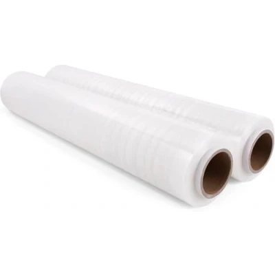 Afbeelding van Commerline 2 rollen stretchfolie transparant 700 g 40 cm meubelfolie