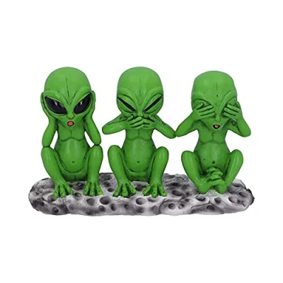 Afbeelding van Nemesis Now Beeldjes/figuren Three Wise Martians Groen