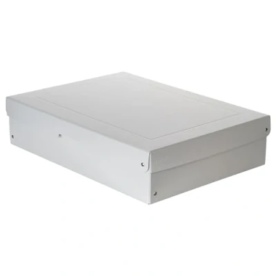 Afbeelding van Falken PureBox Pro Zuurvrije en verouderingsbestendige opbergdoos met deksel, geschikt voor archivering, 100 mm hoog, DIN A3, ISO 9706, 16245 A, gemaakt in Duitsland