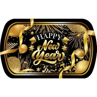 Afbeelding van Fiestas Guirca Schaal Happy New Year 39 x 24 cm 1 stuks
