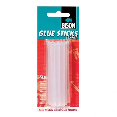 Afbeelding van 12x Bison Glue Sticks Hobby Transparant Lijm 12 stuks
