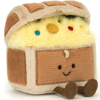 Afbeelding van Jellycat amuseables knuffelschatkist 19 cm
