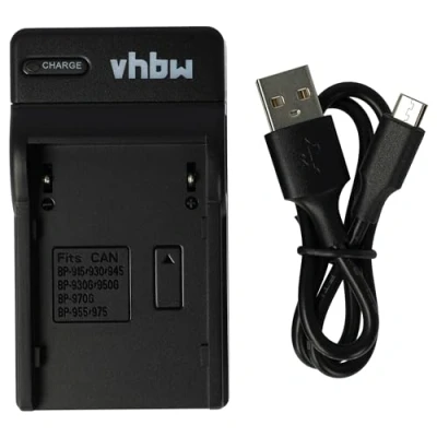 Afbeelding van Camera acculader compatibel met Canon BP 911, 914, 915, 924, 925, 927, 930, 940, 941, 945, 950, 955, 970 en 975 accu&#039;s