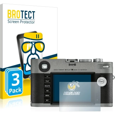 Afbeelding van BROTECT Screenprotector voor Leica M E Typ 240 2019 Folie Beschermfolie Beschermglas transparant (3 Stuks)