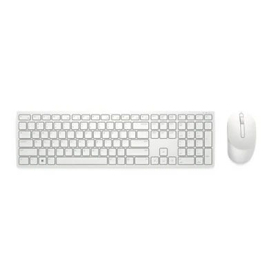 Image de Dell Pro KM5221W Ensemble clavier et souris sans fil 2.4 GHz QWERTY Espagnol blanc avec 3 years NBD Advance Exchange