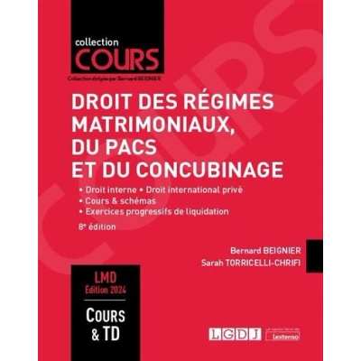 Image de Droit des régimes matrimoniaux, du PACS et concubinage