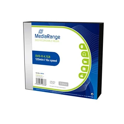 Image de MediaRange DVD R x 5 4.7 Go support de stockage