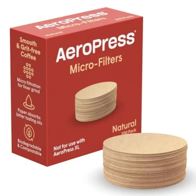 Afbeelding van AeroPress Filters Bruin (Natural) Standaard Maat 200 stuks