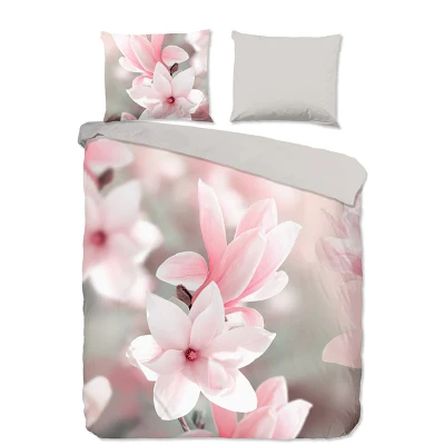 Afbeelding van Pure Dekbedovertrek &quot;magnolia bloemen&quot; Roze (240x200/220 cm) Microfiber
