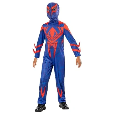 Afbeelding van Rubies 2099 Classico Spiderman kostuum voor jongens en meisjes, bedrukte jumpsuit stoffen masker, officieel Marvel Halloween, carnaval, Kerstmis verjaardag